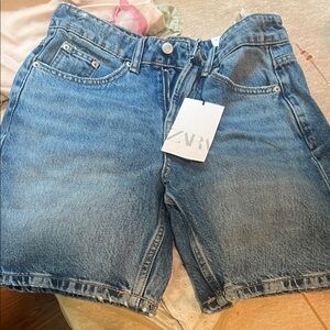 Zara Classic Blue Denim Shorts